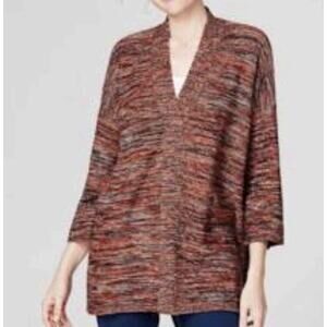 J. Jill Pure Jill Campari Marled V-Neck Pullover Sweater Women’s XS